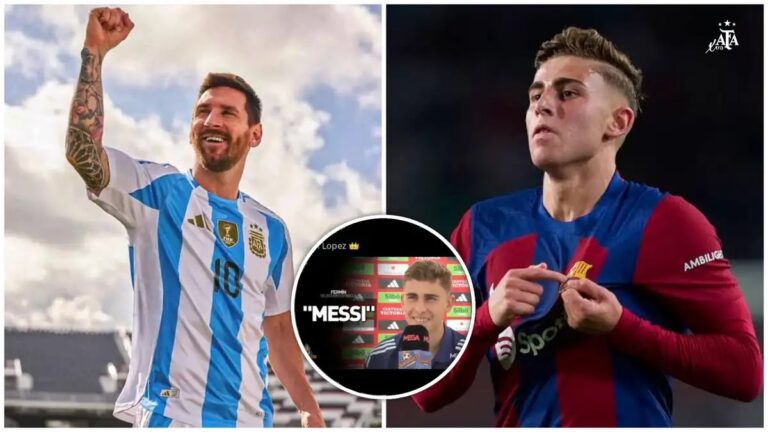 Fermín López se declara fan total de Lionel Messi en una entrevista que derrite corazones Fermin Lopez calss Messi best player in the world