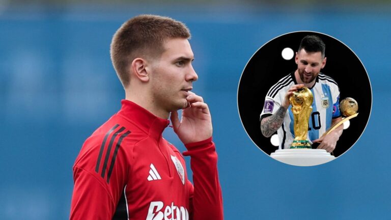 El nuevo fichaje del Real Madrid se declara fan de Messi en su presentación Franco Mastantuono fanboys messi BARCA FRAMES